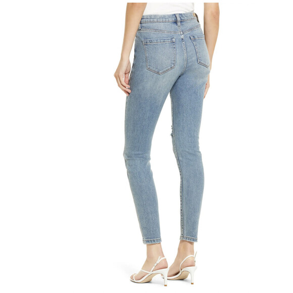 Blank NYC women's The Great Jones Ripped High-Rise Skinny Jeans Size 26 - Picture 7 of 8